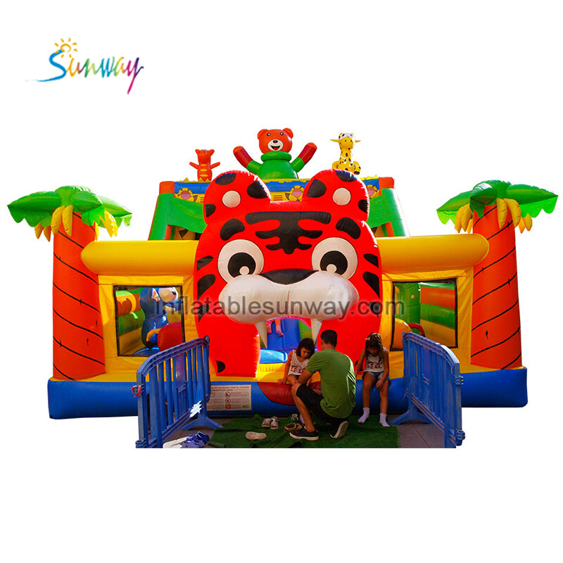 SP-133  10x10m Farm theme park inflatable fun-city bouncer